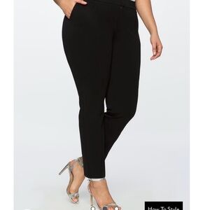 Eloquii "The Ultimate Stretch Slim Leg Pant" in Classic Black